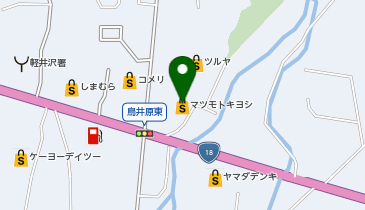 マツモトキヨシ軽井沢店の地図画像