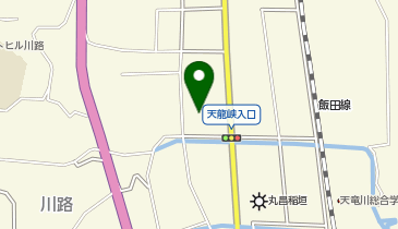 ツルハドラッグ飯田川路店の地図画像