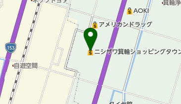 ニシザワ箕輪ショッピングタウンの地図画像