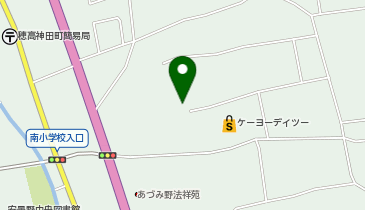 穂高ショッピングパークの地図画像