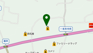 ハニーズ新中野店の地図画像