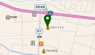 ハニーズ伊那店の地図画像
