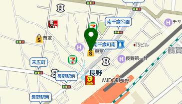 ミキハウスながの東急店の地図画像