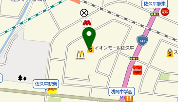 ミキハウスJOLIイオン佐久平店の地図画像