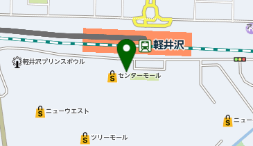 こどもビームス軽井沢の地図画像