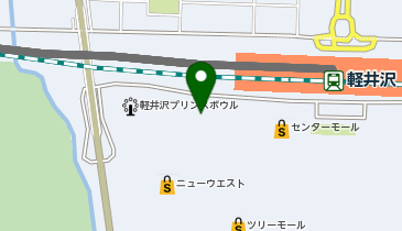 GAP Outlet軽井沢・プリンスショッピングプラザの地図画像