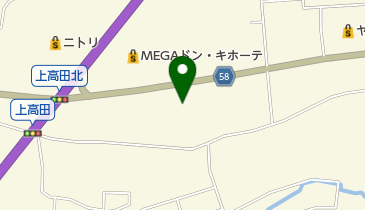 ヴィクトリアゴルフ長野南高田店の地図画像