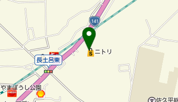 ニトリ佐久平店の地図画像