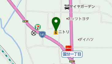 ニトリ上田店の地図画像