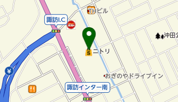 ニトリ諏訪インター店の地図画像