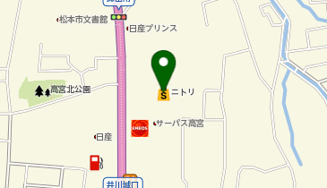 ニトリ松本高宮店の地図画像