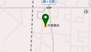 中島書店高原通り店の地図画像