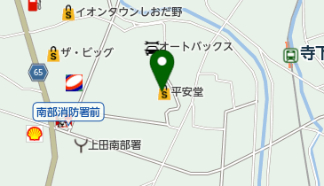 平安堂上田しおだ野店の地図画像