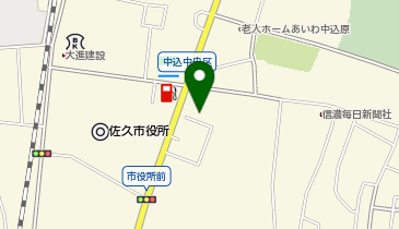 ブックオフ佐久中込店の地図画像