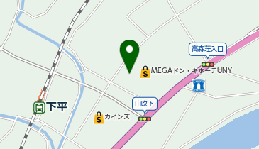 ダイソーMEGAドン・キホーテUNY高森店の地図画像
