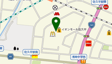 ダイソーイオンモール佐久平店の地図画像