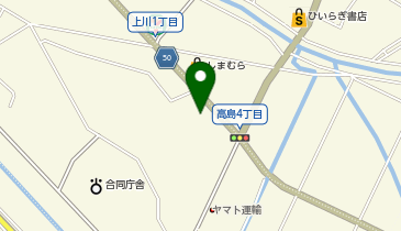 ダイソー諏訪上川店の地図画像