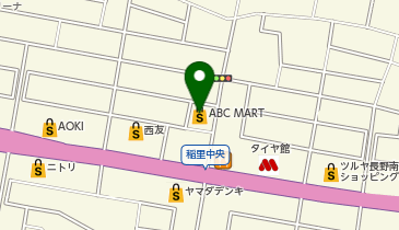 ABC MART GRAND STAGE長野稲里中央店の地図画像