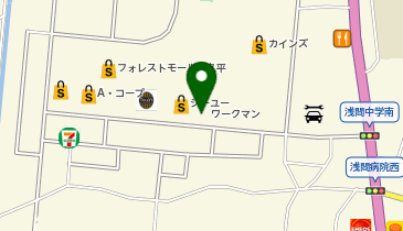 ワークマンシューズ佐久平店の地図画像