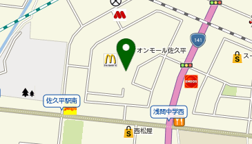 ABC MART SPORTSイオンモール佐久平店の地図画像