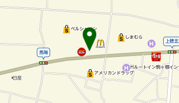 auショップ駒ヶ根の地図画像