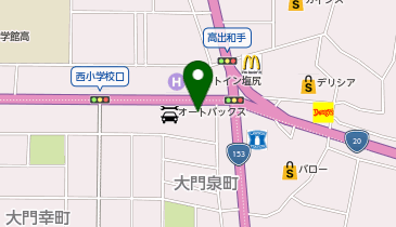 auショップ塩尻の地図画像
