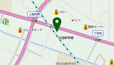 auショップ上田秋和の地図画像