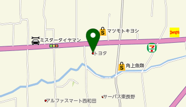 長野トヨタ自動車東和田店の地図画像