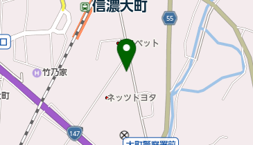 トヨタカローラ長野大町店の地図画像