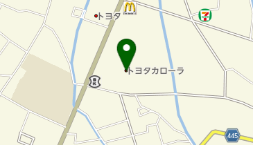トヨタカローラ長野川中島店の地図画像