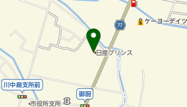日産プリンス長野川中島店の地図画像