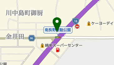 ホンダドリーム長野の地図画像