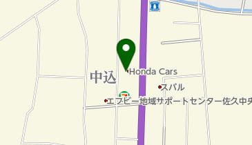 Honda Carsしなの佐久中込店の地図画像