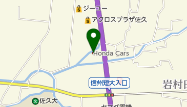 Honda Cars長野中央佐久店の地図画像