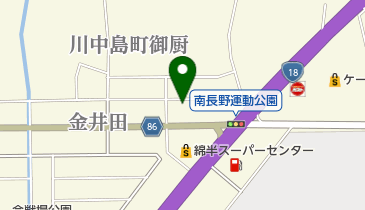 Honda Cars長野中央南長野店の地図画像