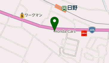 Honda Cars長野中央須坂店の地図画像