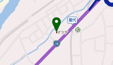 甲信マツダ更埴店の地図画像