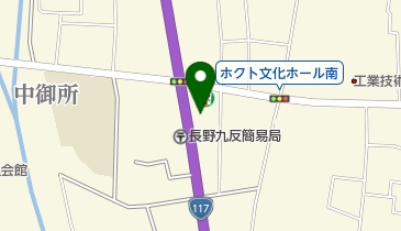 甲信マツダ長野中央店の地図画像