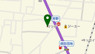 甲信マツダ南松本店の地図画像
