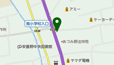 甲信マツダ穂高店の地図画像