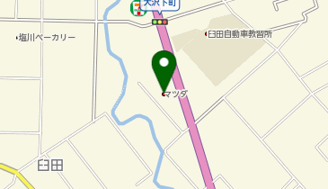 甲信マツダ佐久南店の地図画像