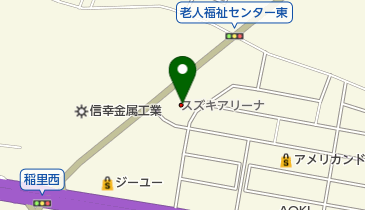 スズキ自販長野スズキアリーナ信州長野の地図画像