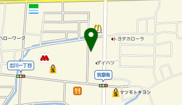 NTPトヨタ信州オレンジタウン筑摩の地図画像