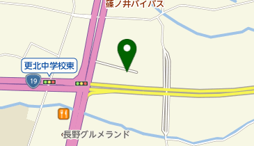 スバル信州カースポット長野の地図画像