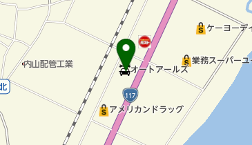 オートアールズ飯山バイパス店の地図画像