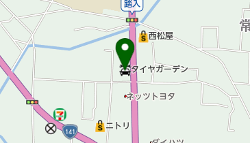 タイヤガーデン上田の地図画像