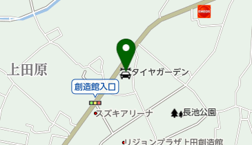 タイヤガーデンピットイン上田原の地図画像