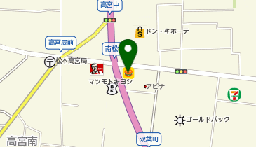 天丼てんや松本双葉店の地図画像
