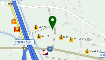 焼肉酒家牛角安曇野店の地図画像