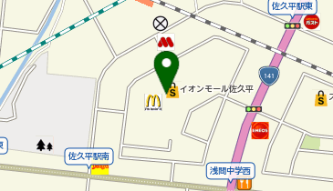 牛角焼肉食堂イオンモール佐久平店の地図画像